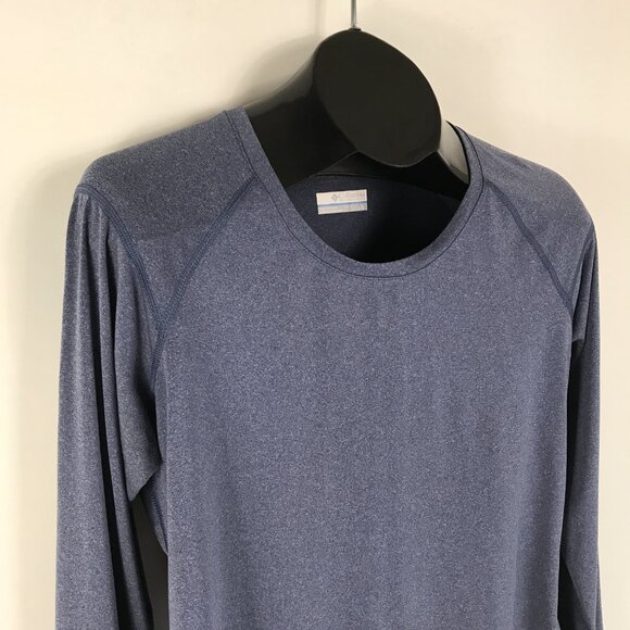 Columbia Omni-Wick Long Sleeve Active Tee Women's Large Blue Stretch Jersey Gym - Picture 5 of 10